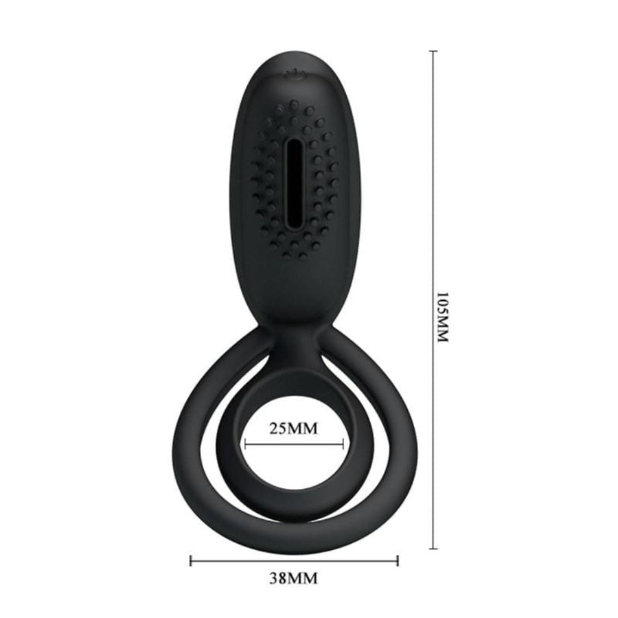 Clit-Friendly Silicone Cock and Ball Ring BDSM, gallery view 7