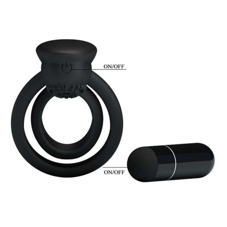 Clit-Friendly Silicone Cock and Ball Ring BDSM, gallery view 6