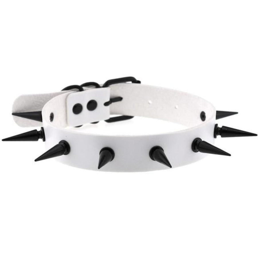 Human Gothic Bondage Spiked Collar, gallery view 7