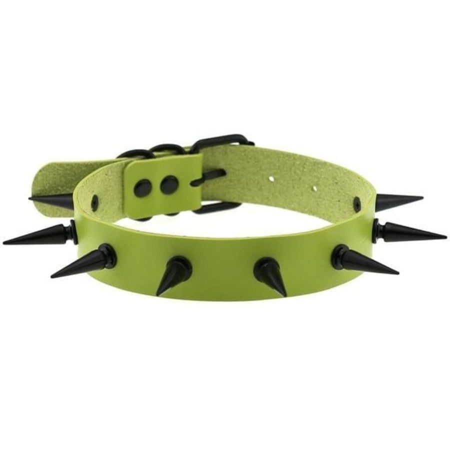 Human Gothic Bondage Spiked Collar, gallery view 5