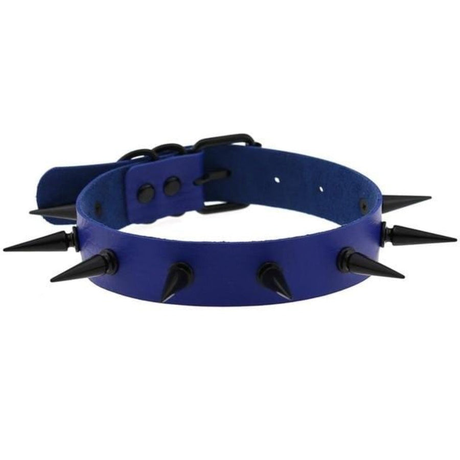 Human Gothic Bondage Spiked Collar, gallery view 4