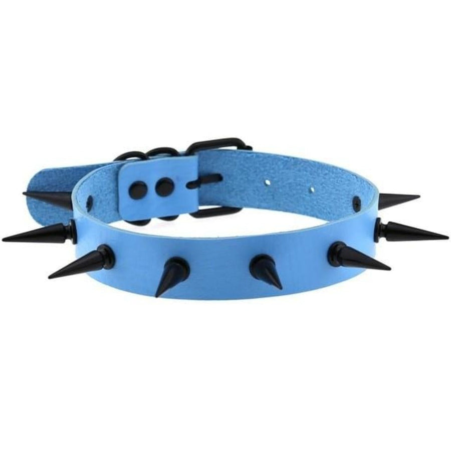 Human Gothic Bondage Spiked Collar, gallery view 13