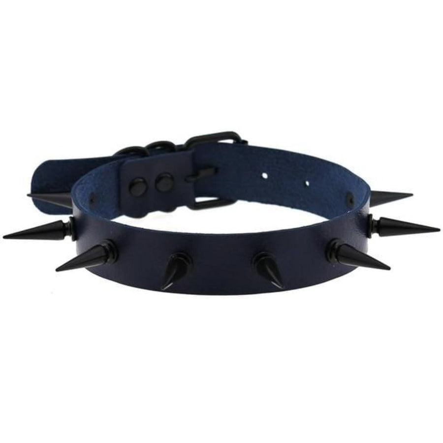 Human Gothic Bondage Spiked Collar, gallery view 10