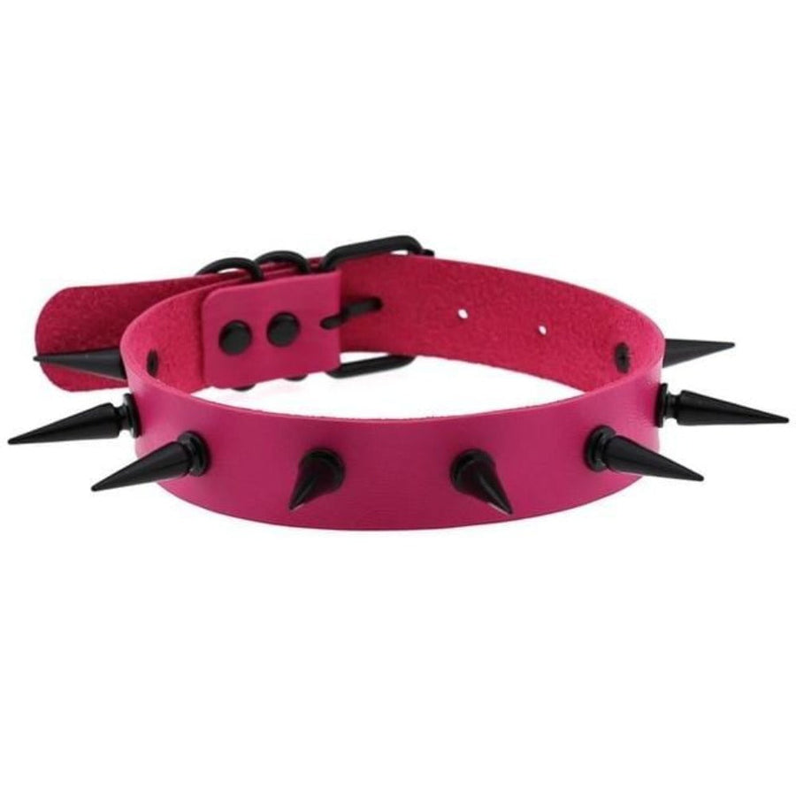 Human Gothic Bondage Spiked Collar, gallery view 14