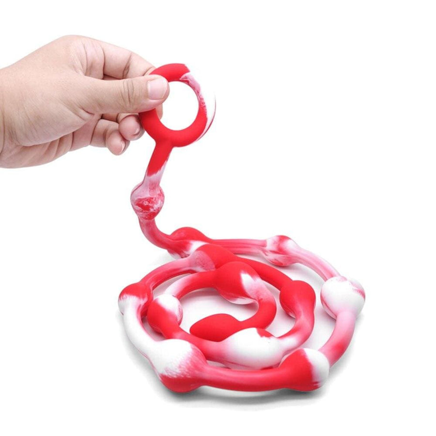 Super Long Marble-colored Anal Beads, gallery view 2