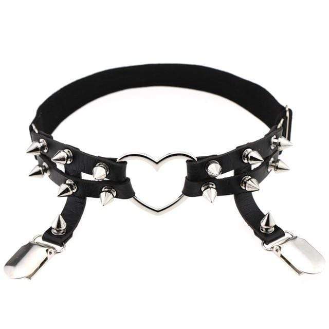 Women's Studded Bondage Garter Belt product view