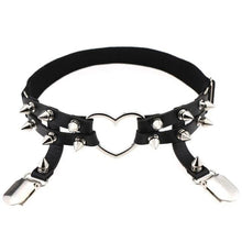 Load image into Gallery viewer, Female Studded Bondage Garter Belt
