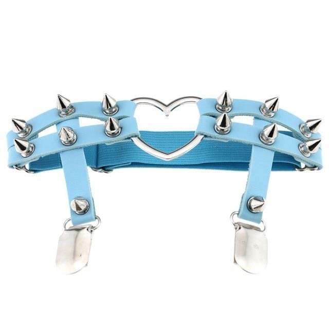 Female Studded Bondage Garter Belt, gallery view 8