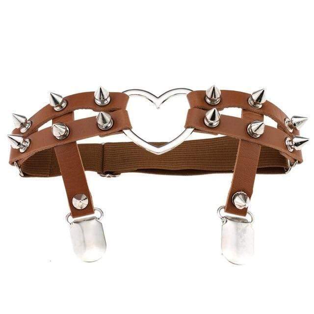 Women's Studded Bondage Garter Belt, gallery view 11