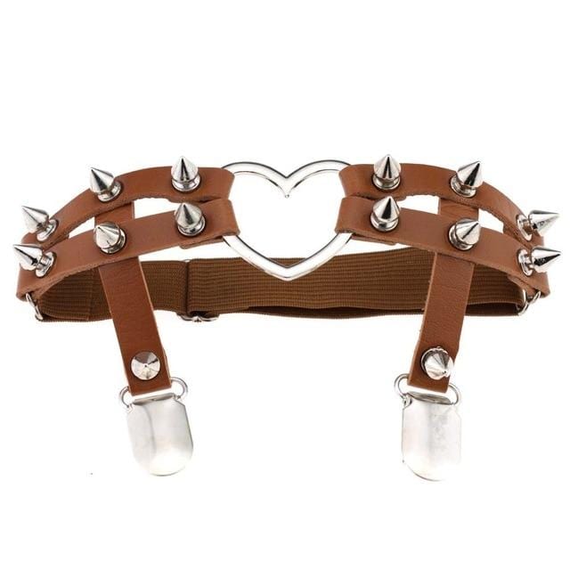 Female Studded Bondage Garter Belt, gallery view 11