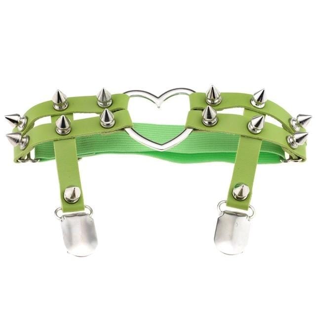 Female Studded Bondage Garter Belt, gallery view 12