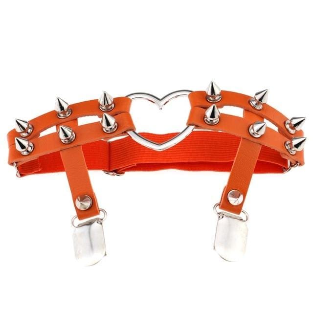 Female Studded Bondage Garter Belt, gallery view 4