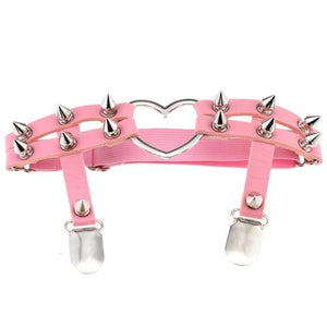Female Studded Bondage Garter Belt