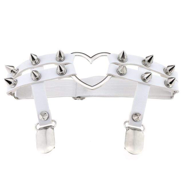 Women's Studded Bondage Garter Belt, gallery view 2