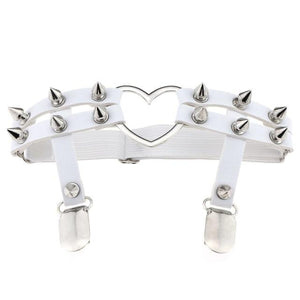 Female Studded Bondage Garter Belt