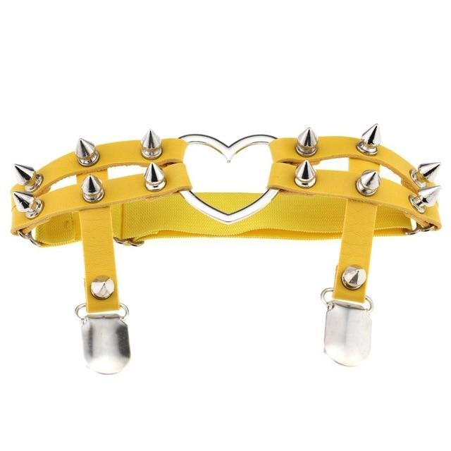 Female Studded Bondage Garter Belt, gallery view 6