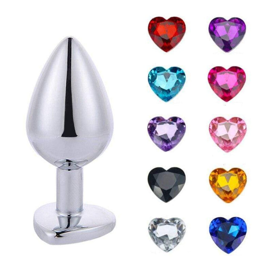 Luxurious Heart-Shaped 3-Piece Anal Training Kit BDSM product view