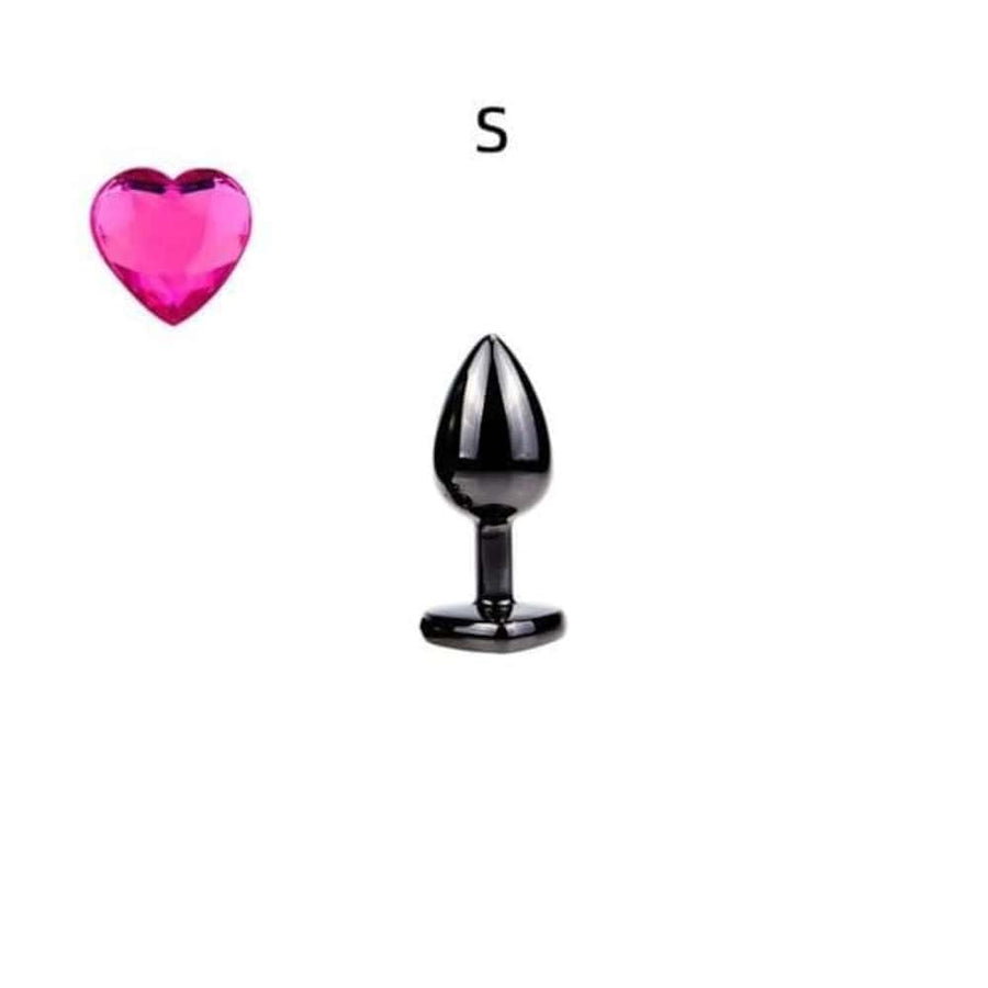 Black Metal 3-Piece Butt Plug Kit BDSM, gallery view 2
