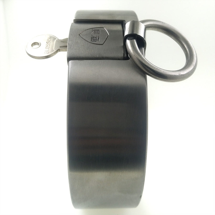 Submissive Slave Collar with Padlock, gallery view 7