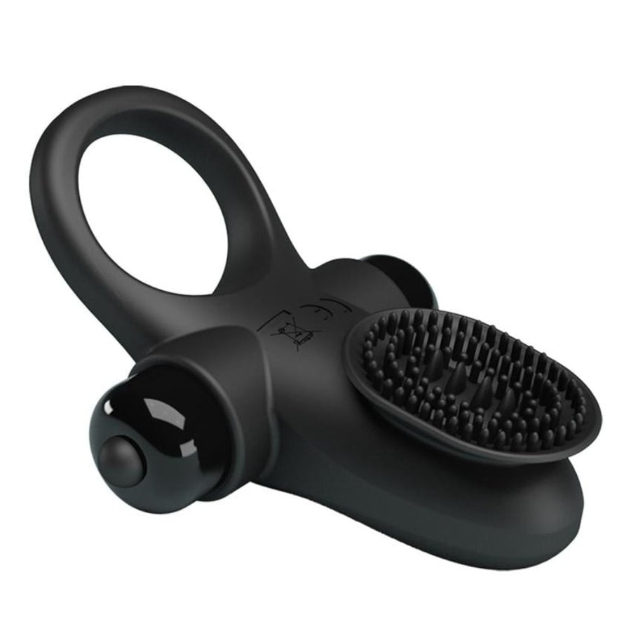 Black Reusable Vibrating Ring, gallery view 2