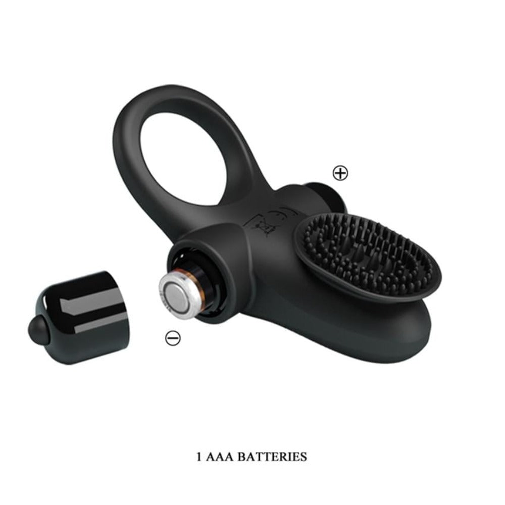 Black Reusable Vibrating Ring sissyloving Black Reusable Vibrating Ring sissyloving