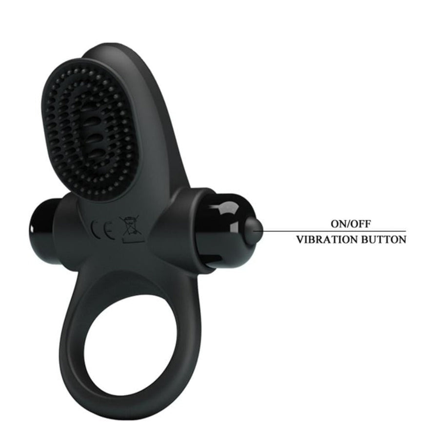 Black Reusable Vibrating Ring, gallery view 3