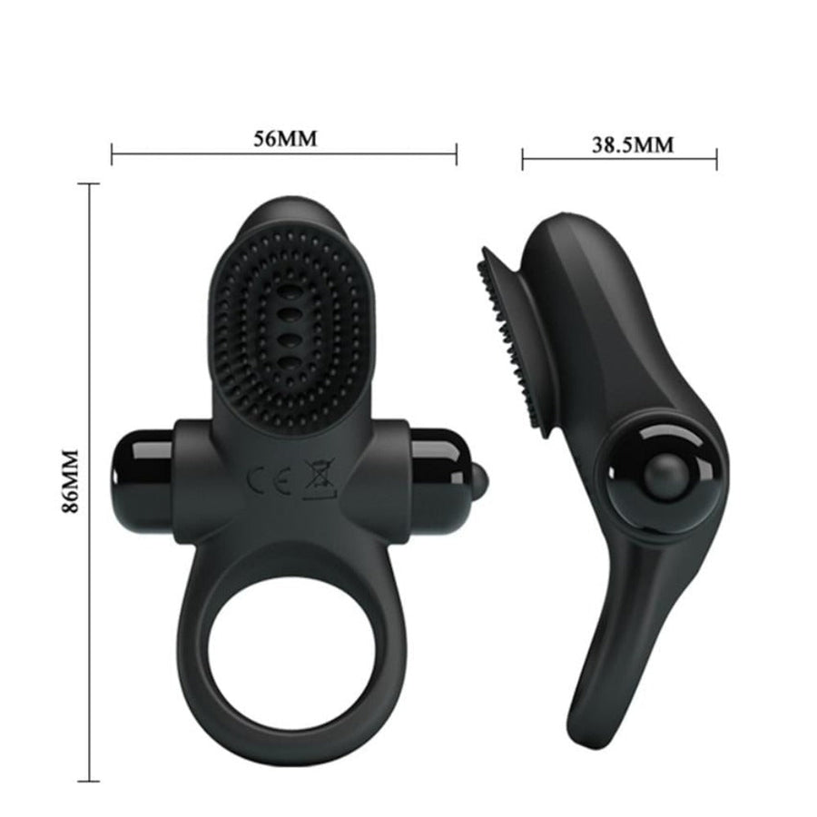 Black Reusable Vibrating Ring, gallery view 6
