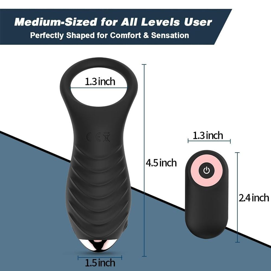 Rechargeable 10-Speed Wireless Cock Ring BDSM, gallery view 5