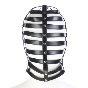 Leather Bondage Restraint Mask BDSM