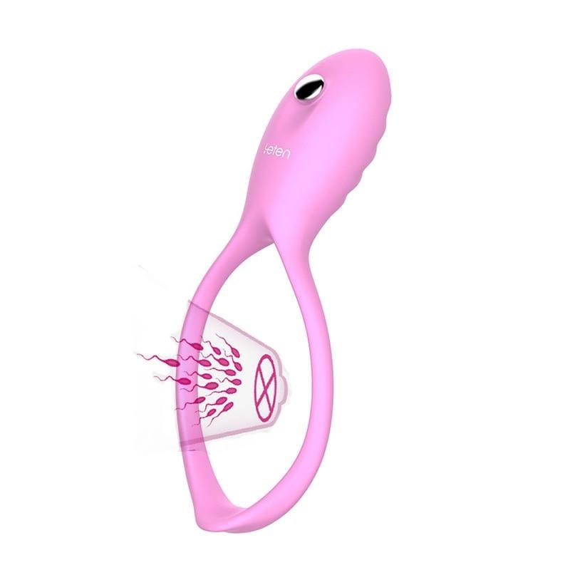Super Stretchy Pink Dick Ring Vibrator BDSM, gallery view 2