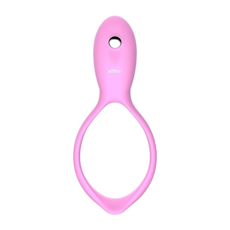 Super Stretchy Pink Dick Ring Vibrator BDSM product view