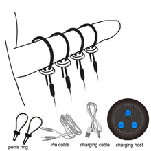 Load image into Gallery viewer, Rechargeable Shock Therapy Medical Penis Rings BDSM
