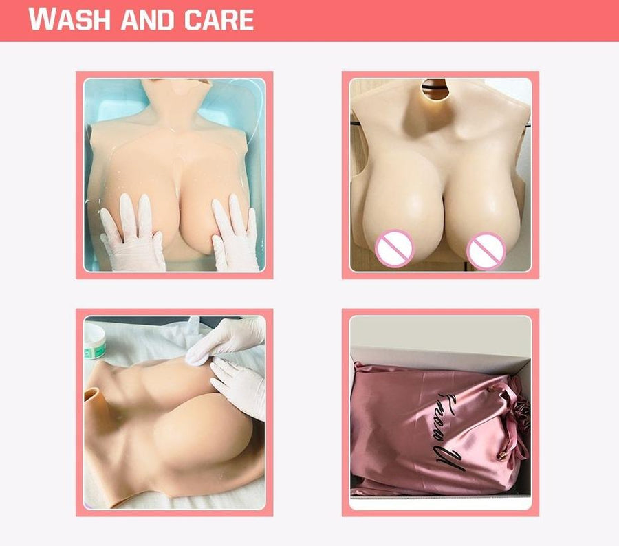C/D/F Cup Silicone Breast Forms, gallery view 3