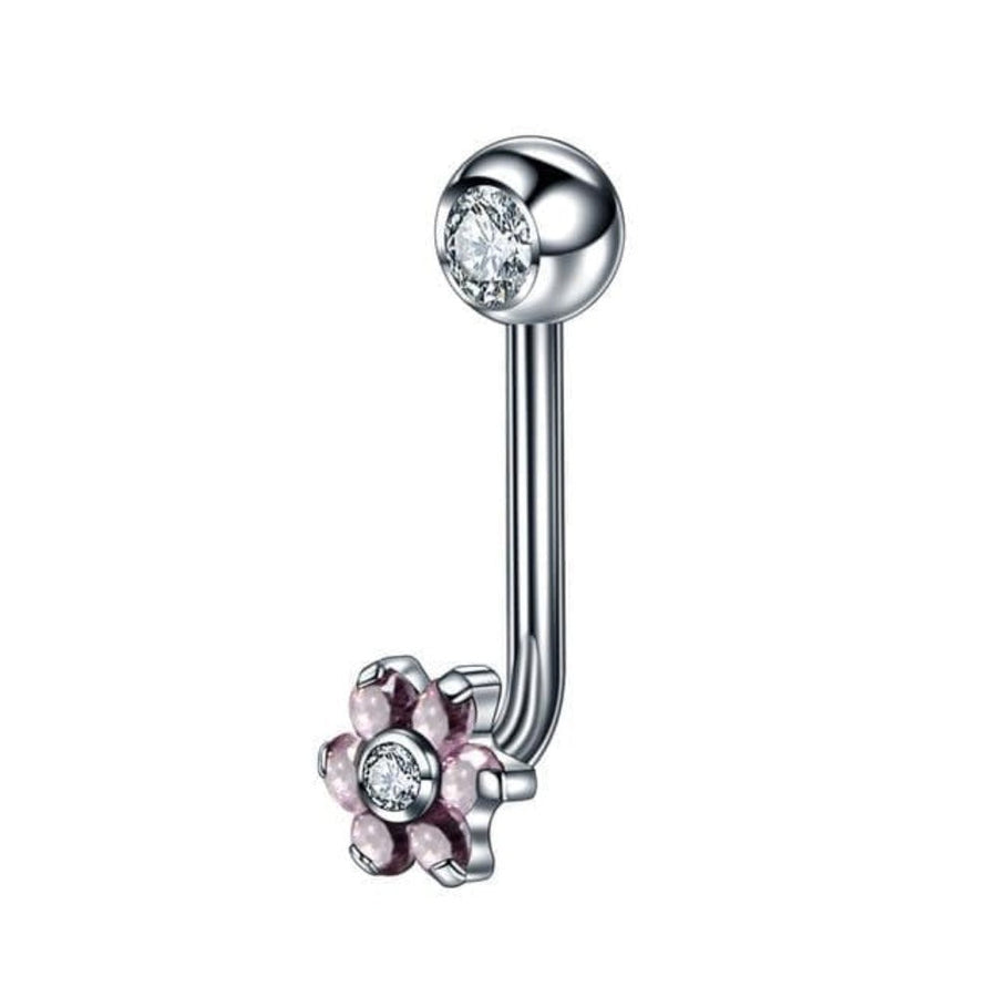 Flower Power Vertical Clit Hood Piercing Jewellery BDSM, gallery view 4