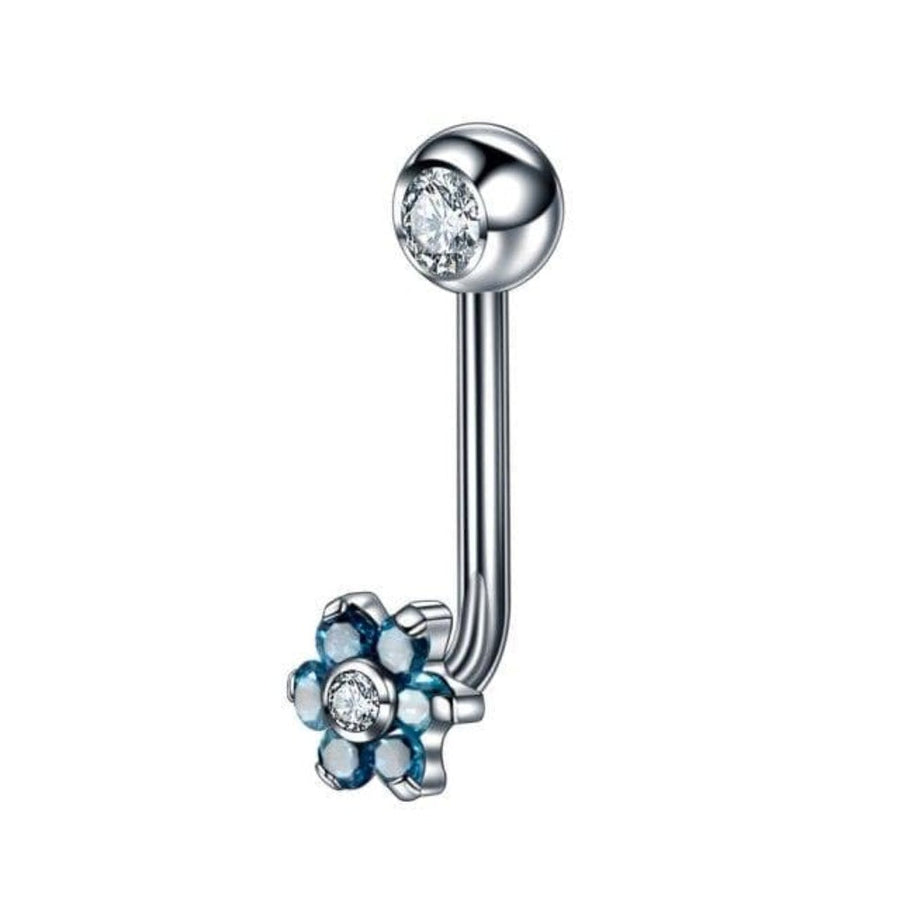 Flower Power Vertical Clit Hood Piercing Jewellery BDSM, gallery view 3