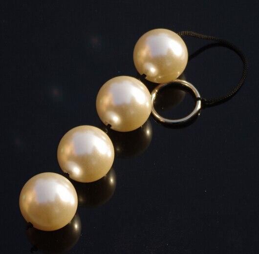 Gold Rear Entry Play Anal Beads, gallery view 5
