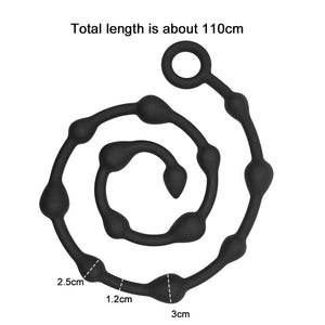 Superlange schwarze Rangy-Analkugeln