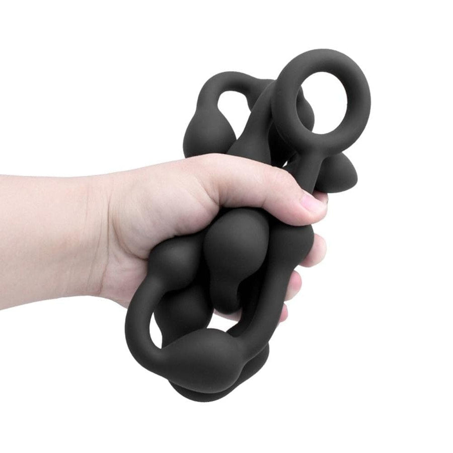 Super Long Black Rangy Anal Beads, gallery view 4