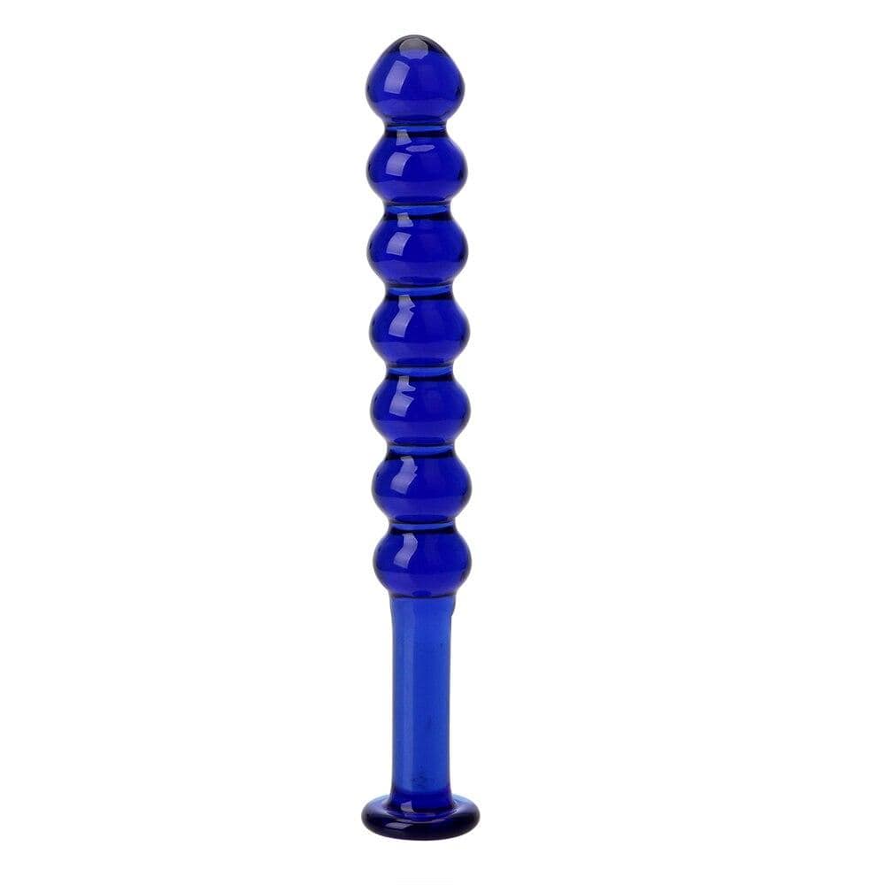 Blue Smooth Penetration Anal Beads