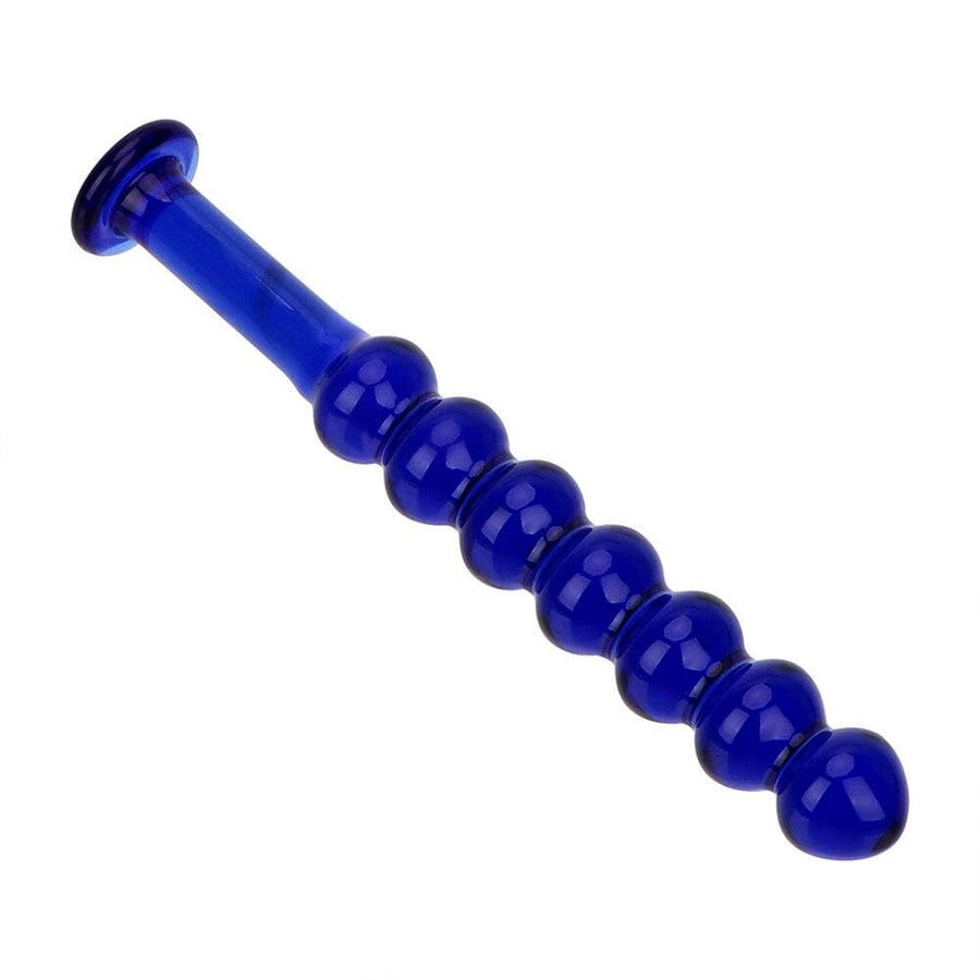 Blue Smooth Penetration Anal Beads, gallery view 3