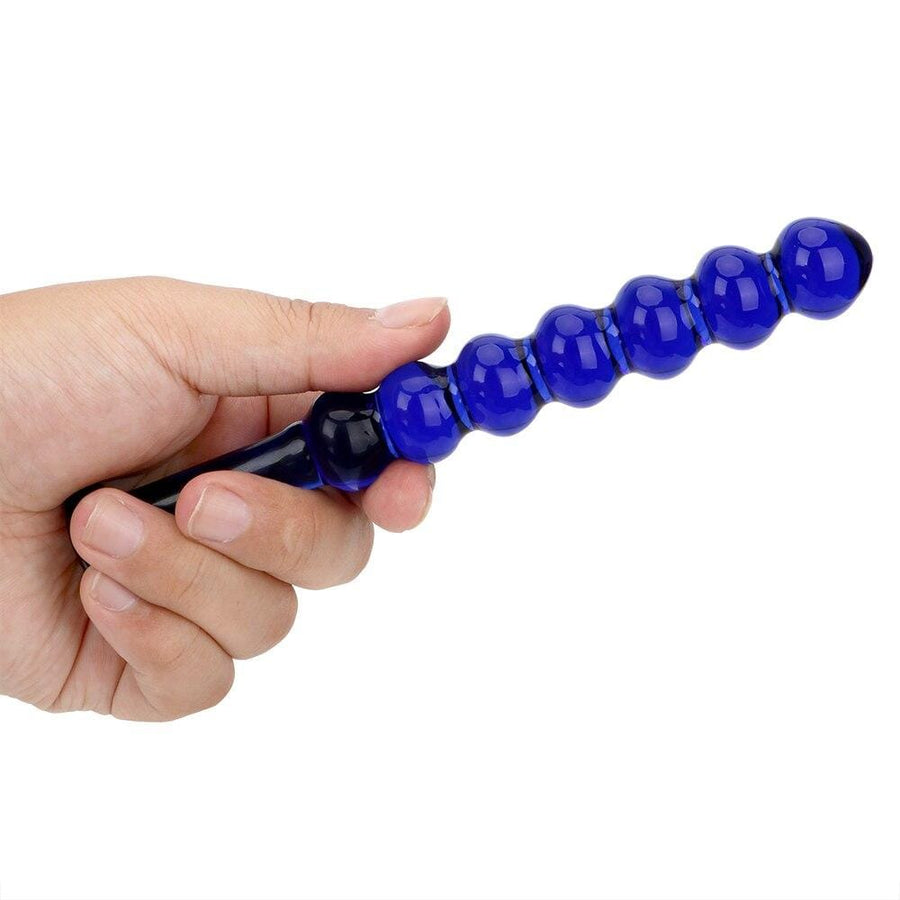 Blue Smooth Penetration Anal Beads, gallery view 5