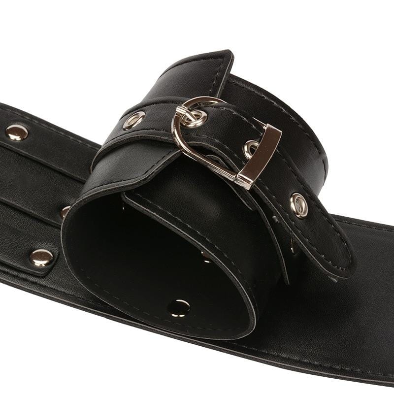 Gothic Belt-Type Thigh Restraints BDSM, gallery view 6