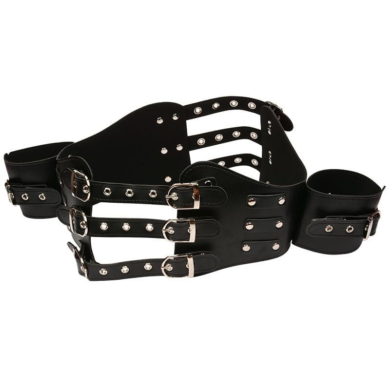 Gothic Belt-Type Thigh Restraints BDSM, gallery view 2