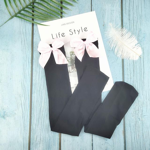 Cute & Sweet Sissy Bow Thigh High Stockings, gallery view 4