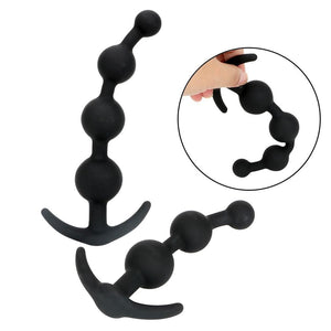 Perles de massage en silicone pour sphincter et fessier