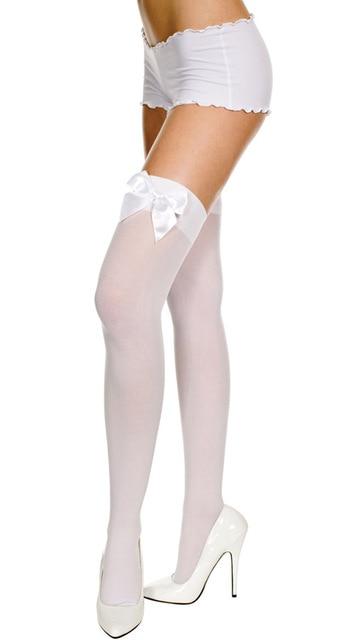 Sissy Stockings Thigh High With Bows, gallery view 2