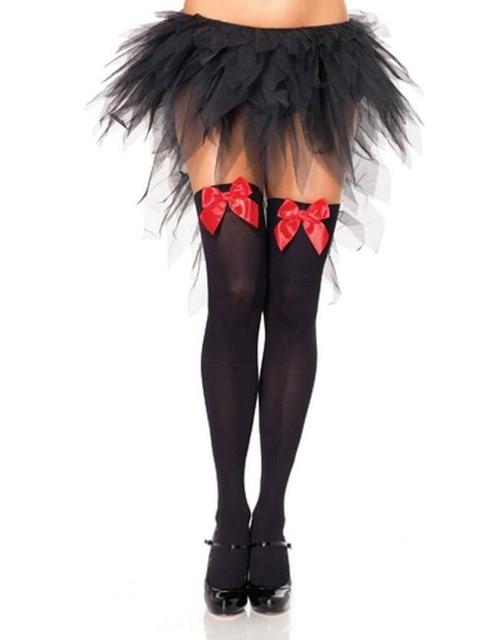Sissy Stockings Thigh High With Bows, gallery view 6