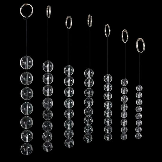 Orbs Glass Clear Anal Balls product view