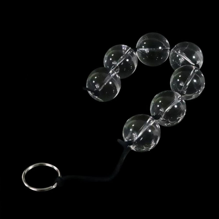Orbs Glass Clear Anal Balls, gallery view 7