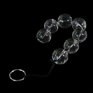 Boules anales transparentes en verre Orbs